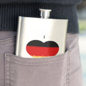 Ich höre deutsche Flagge Flachmann (Beispiel)