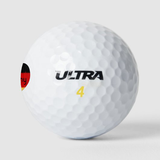 Ich höre deutsche Flagge Golfball (Logo)