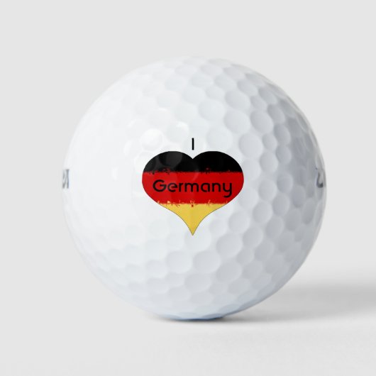 Ich höre deutsche Flagge Golfball (Vorderseite)