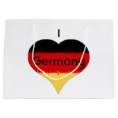 Ich höre deutsche Flagge Große Geschenktüte (Vorderseite)