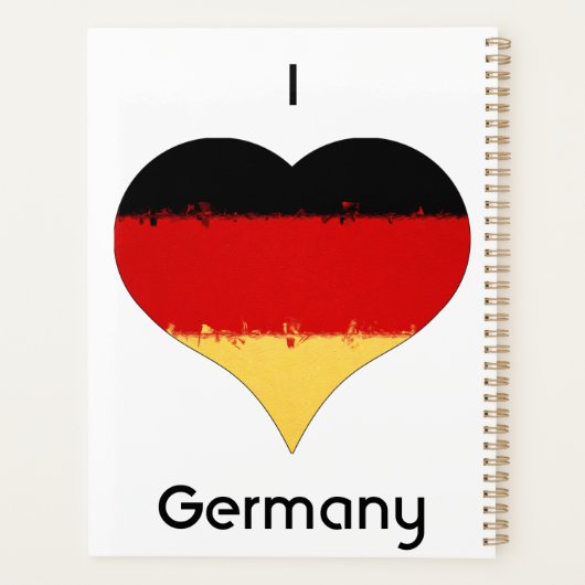 Ich höre deutsche Flagge Planer (Rückseite)