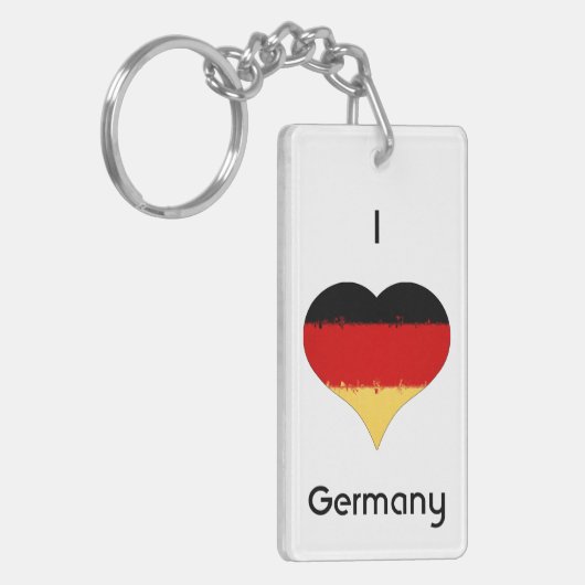 Ich höre deutsche Flagge Schlüsselanhänger (Vorderseite links)