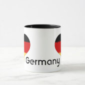 Ich höre deutsche Flagge Tasse (Zentrum)