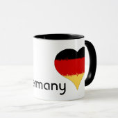 Ich höre deutsche Flagge Tasse (VorderseiteRechts)