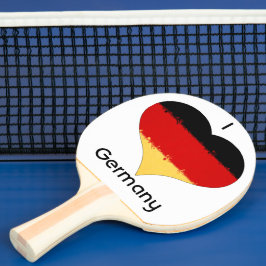 Ich höre deutsche Flagge Tischtennis Schläger