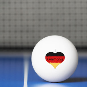 Ich höre deutsche Flagge Tischtennisball