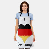 Ich höre Deutschland - deutsches Flaggenerbe Schürze (Getragen)