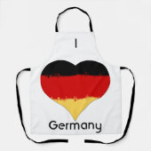 Ich höre Deutschland - deutsches Flaggenerbe Schürze (Vorderseite)