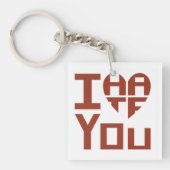 Ich höre dich, aber ich hasse dich schlüsselanhänger (Vorderseite)