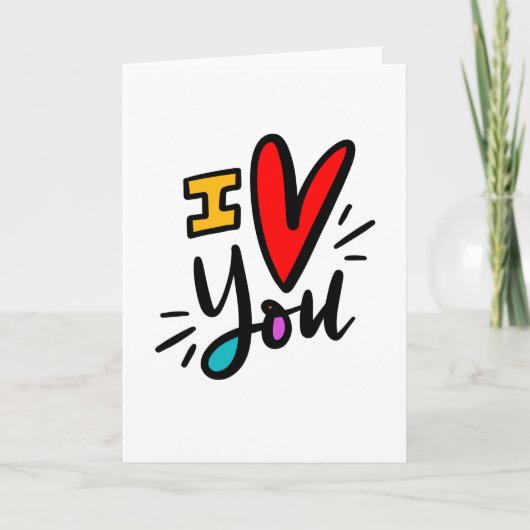 Ich höre dich, Hand Letters Karte (Vorderseite)