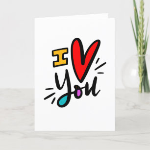 Ich höre dich, Hand Letters Karte