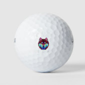 Ich höre dich, ich höre nicht Sibirien Husky L Golfball (Vorderseite)