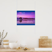 Ich höre dich im Lila Poster der Stille (Küche)