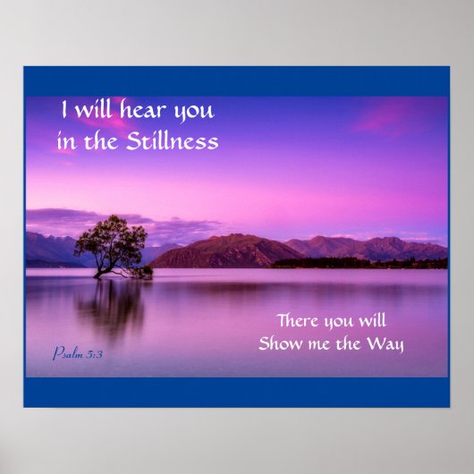 Ich höre dich im Lila Poster der Stille (Vorne)