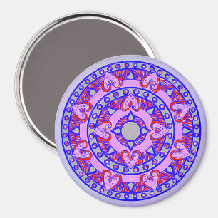 Ich höre dich Mandala Magnet