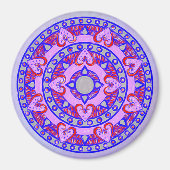 Ich höre dich Mandala Magnet (Vorne)