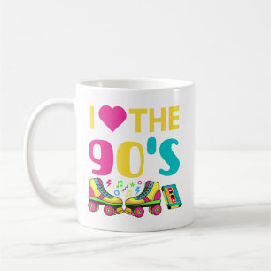Ich höre die 90er, Vintage Retro-90er-Outfit Kaffeetasse