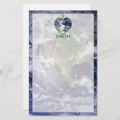 Ich höre die Erde (ich finde die Erde) mit der Erd Briefpapier (Vorne/Hinten)
