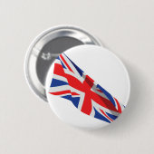 Ich höre die Jack Flag Flag UK/Union Button (Vorne & Hinten)