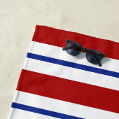 Ich höre die USA - Red White and Blue Strandtuch (Beispiel)