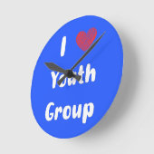 Ich höre die Wall-Uhr der Jugendgruppe Runde Wanduhr (Winkel)