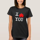 Ich höre dir Custom Black T-Shirt (Vorderseite)