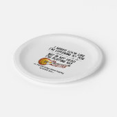 Ich höre dir zu, aber in meinem Kopf spiele ich Pappteller (Schrägansicht)