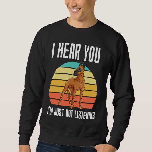 Ich höre dir zu, ich höre dir einfach nicht zu  1 sweatshirt (Vorderseite)