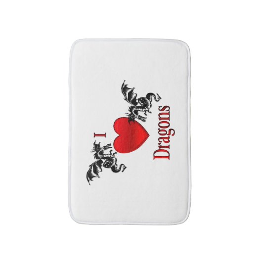 Ich höre Drachen Badematte (Vorderseite Vertikal)