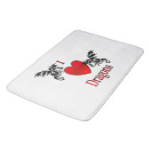 Ich höre Drachen Badematte (Schrägansicht)