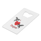 Ich höre Drachen Geldbeutel Flaschenöffner (Vorderseite Schrägansicht)