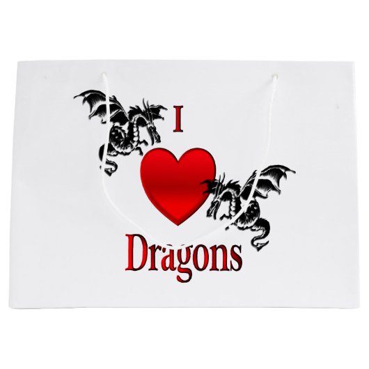 Ich höre Drachen Große Geschenktüte (Vorderseite)