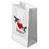 Ich höre Drachen Kleine Geschenktüte (Vorderseite Schrägansicht)