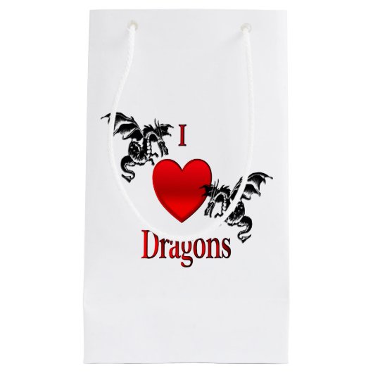 Ich höre Drachen Kleine Geschenktüte (Vorderseite)
