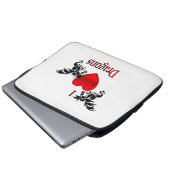 Ich höre Drachen Laptopschutzhülle (Vorne Knopf)