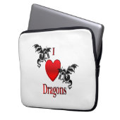Ich höre Drachen Laptopschutzhülle (Vorderseite Links)