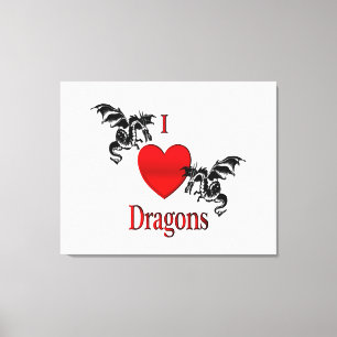 Ich höre Drachen Leinwanddruck