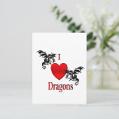 Ich höre Drachen Postkarte (Stehend Vorderseite)