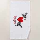 Ich höre Drachen Strandtuch (Vorderseite)