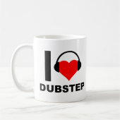 Ich höre Dubstep Funny Mug Kaffeetasse (Links)