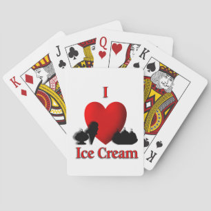 Ich höre Eiscreme Spielkarten