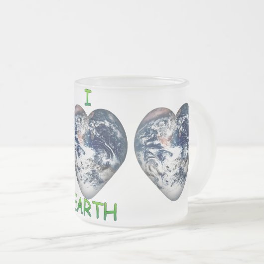 Ich höre Erde (ich finde die Erde Mattglastasse (VorderseiteRechts)