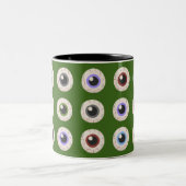 Ich höre Eyeballs Zweifarbige Tasse (Mittel)