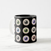 Ich höre Eyeballs Zweifarbige Tasse (Vorderseite Links)