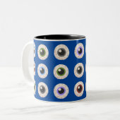 Ich höre Eyeballs Zweifarbige Tasse (Vorderseite Links)