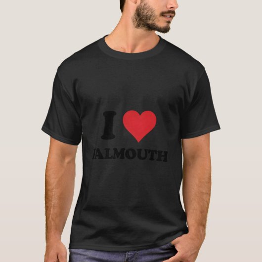 Ich höre Falmouth Liebe UK T-Shirt (Vorderseite)