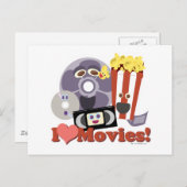 Ich höre Filme! Postkarte (Vorne/Hinten)