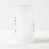 Ich höre Fledermäuse Mattglas Bierglas (Mittel)