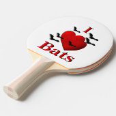 Ich höre Fledermäuse Tischtennis Schläger (Vorderseite)