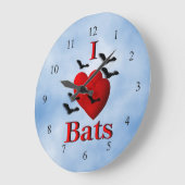Ich höre Fledermäuse Wolkenküche Wall Clock Große Wanduhr (Winkel)